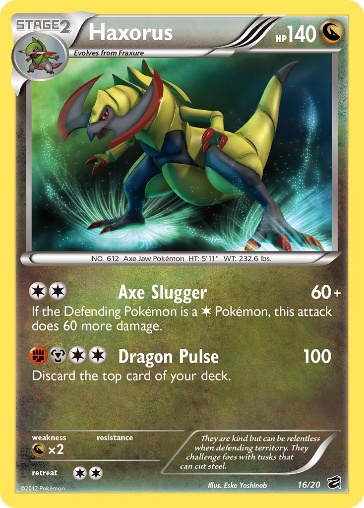 Dragon Vault Haxorus [Stamped] Pokémon card